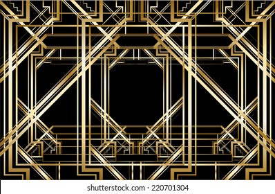 Vector Retro Pattern For Vintage Party Gatsby Style 