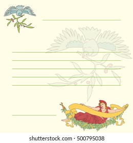 Vector retro postcard, useful for any celebration.