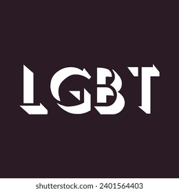 Vector retro poster with lgbt slogan in retro colors vector lgbt print for tshirt sticker poster
