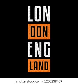 Vector retro print on the theme of London. Vintage design for t-shirt. Stylized vintage colorful typography, banner, flyer, postcard, t-shirt graphics, poster, print. England.