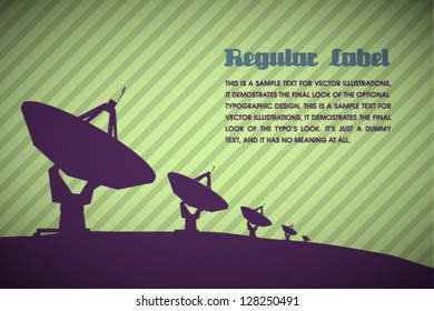 Vector Retro Radar Illustration