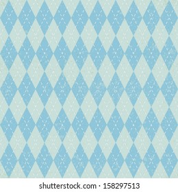 Vector retro seamless blue pattern. Vector illustration