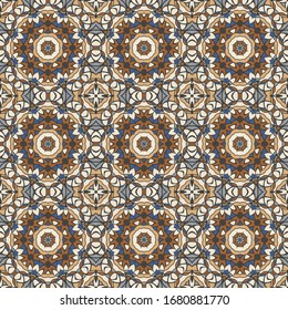 Vector retro seamless pattern. Ideal for printing on fabric or paper. 