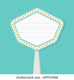 vector retro showtime theatre cinema sign flat style