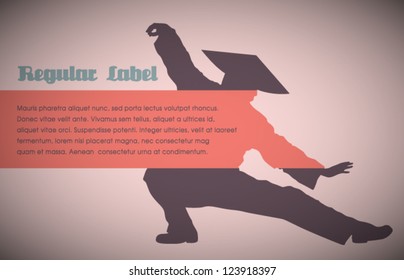 Vector Retro Silhouette Design