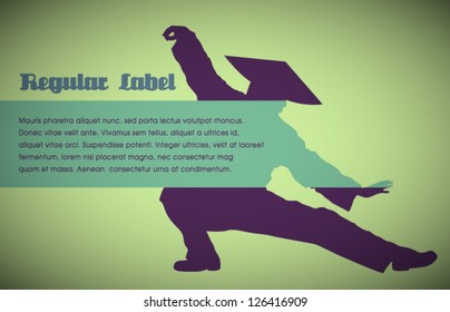 Vector Retro Silhouette Design