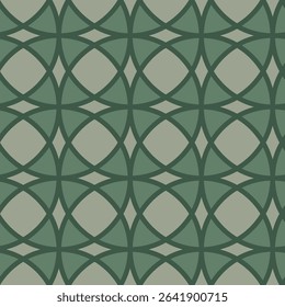 Vector retro simple geometric seamless patterns of four leaf clover in retro style. Vintage abstract geometric pattern in Art deco style.