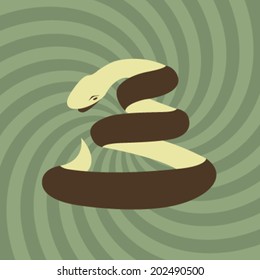 Vector Retro Snake Design 