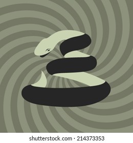 Vector Retro Snake Design 