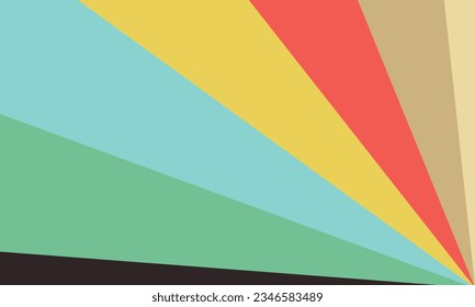 Vector retro stripe rays background. Vector illustration.