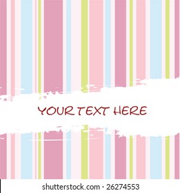 vector retro striped background with place for text