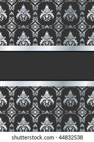 vector retro style (black & silver)
