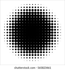 Halftone Circle Vector Art & Graphics