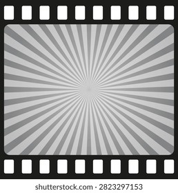 vector, retro style Filmstrip, gray, old style film