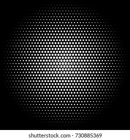 Vector retro style triangle background. Abstract dotted stippling engraving texture. Abstract geometric hipster fashion design print pattern