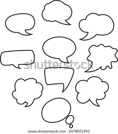 vector retro textured bubble set