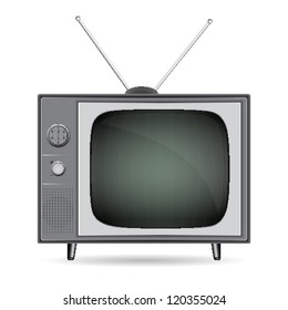 vector retro tv