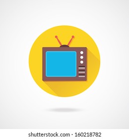 Vector Retro TV Icon