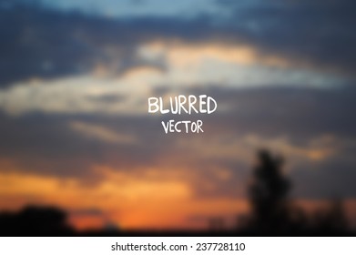 Vector retro unfocused blur background. Great for your design
