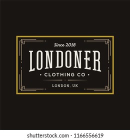 Vector Retro Vintage Emblem or Logotype Design Elements Business Sign Hipster Logo Identity