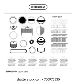 vector retro vintage frame and label  