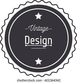 Vector retro vintage old logo template isolated on white background