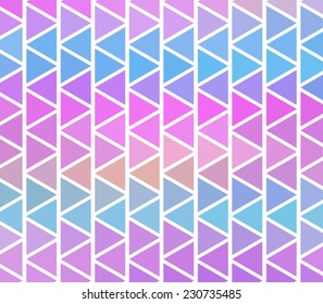 Vector retro / vintage pattern background with triangles, geometric design. Hipster style