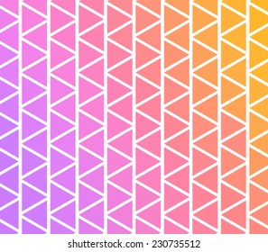 Vector retro / vintage pattern background with triangles, geometric design. Hipster style