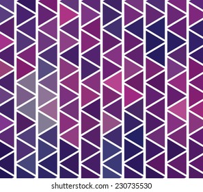 Vector retro / vintage pattern background with triangles, geometric design. Hipster style