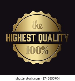 Vector retro vintage quality stamp 