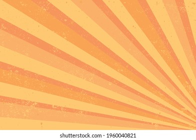 Vektor-Retro-Vintage-Sonnenbursthintergrund.