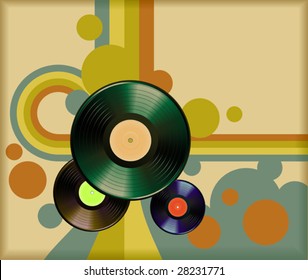 vector retro vinyl background