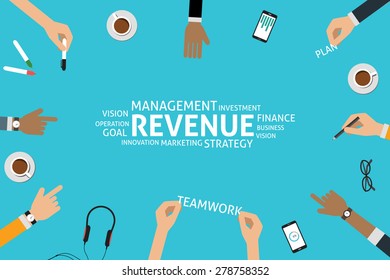 vector revenue concept, template