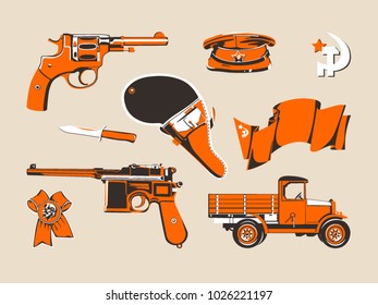 Vector revolutionary symbolism