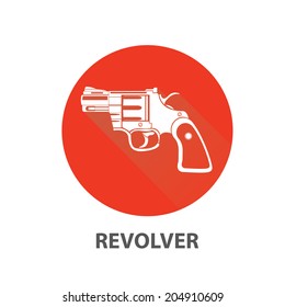 vector revolver icon.