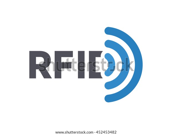 Vector Rfid Tag Logo Radiofrequency Identification Stock Vector ...