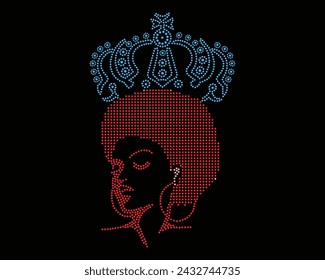 Vector Rhinestone t shirt design