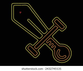 Vector Rhinestone t shirt design