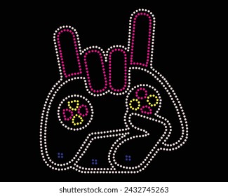 Vector Rhinestone t shirt design