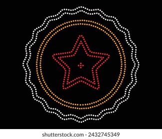 Vector Rhinestone diseño de la camiseta