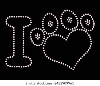 Vector Rhinestone t shirt design