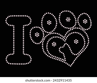 Vector Rhinestone t shirt design