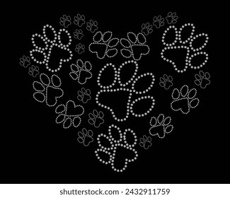 Vector Rhinestone diseño de la camiseta