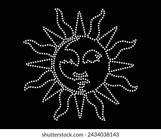 Vector Rhinestone diseño de la camiseta