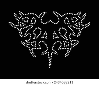 Vector Rhinestone t shirt design