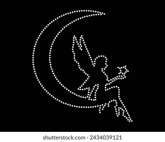 Vector Rhinestone t shirt design