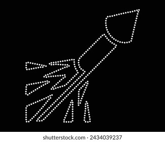 Vector Rhinestone t shirt design