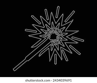 Vector Rhinestone t shirt design