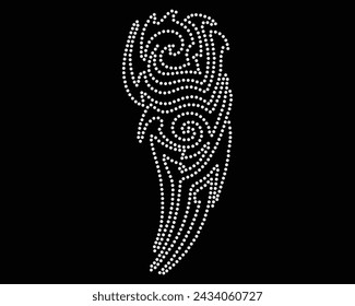 Vector Rhinestone t shirt design