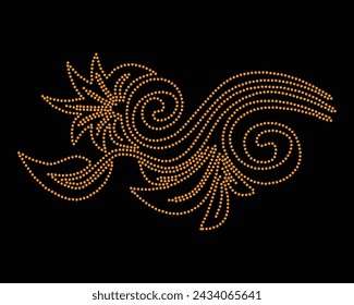 Vector Rhinestone t shirt design